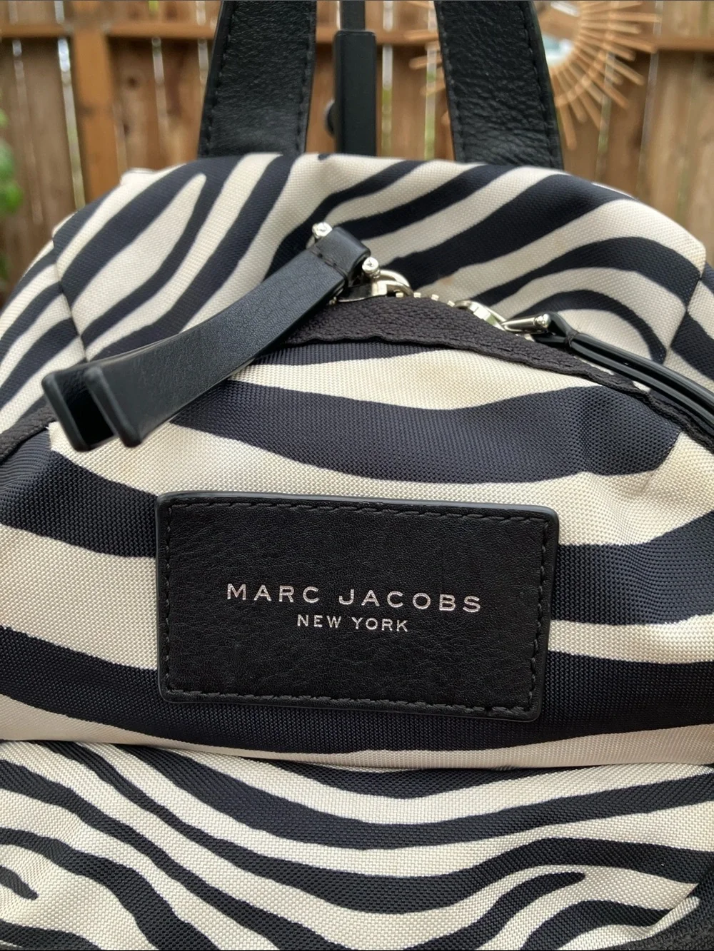 Marc Jacobs Zebra Print Biker Backpack